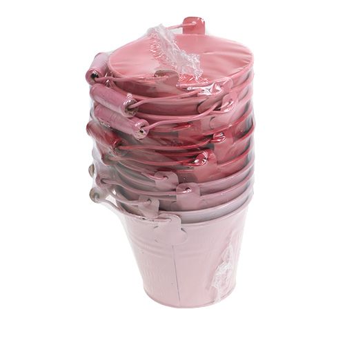 Floristik24 Wiaderko Pink Mix Ø10cm H8cm 10szt.