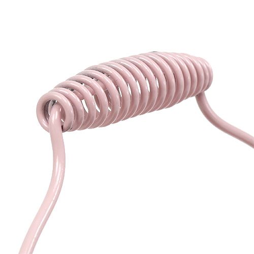 Floristik24 Wiaderko ze wzorem żłobkowym pastelowy róż Ø14,5cm H14,5cm