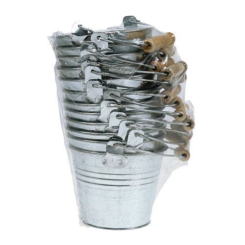 Produkt Wiadro Ø10cm H8cm 10 szt. Cynk błyszczący
