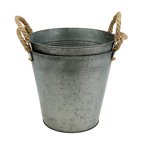 Floristik24 Wiadro Antyk Ø25cm H24cm 2szt.
