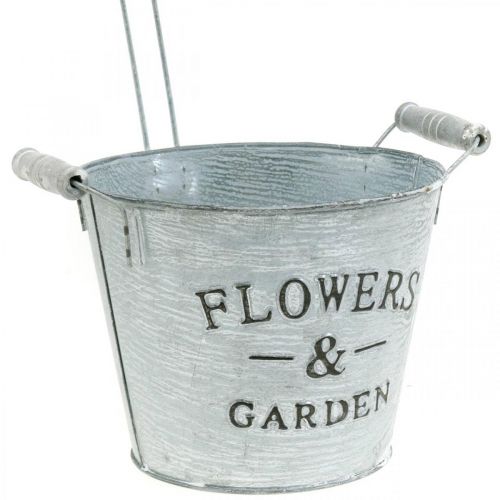 Produkt Doniczka ozdobna, wiadro z doniczką, doniczka, wiadro metalowe wys.38cm Ø16,5cm/Ø7cm