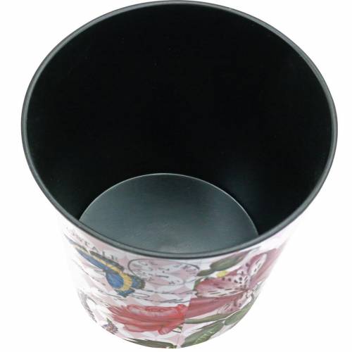 Produkt Doniczka plastikowa wzór kwiatowy Ø13×H11,5cm