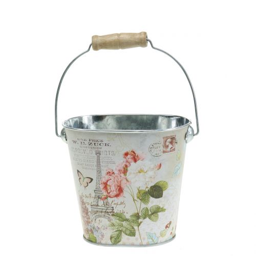 Floristik24 Wiaderko na rośliny róża owalne H11cm
