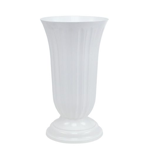 Floristik24 Wazon Lilia biały Ø23cm 1 szt