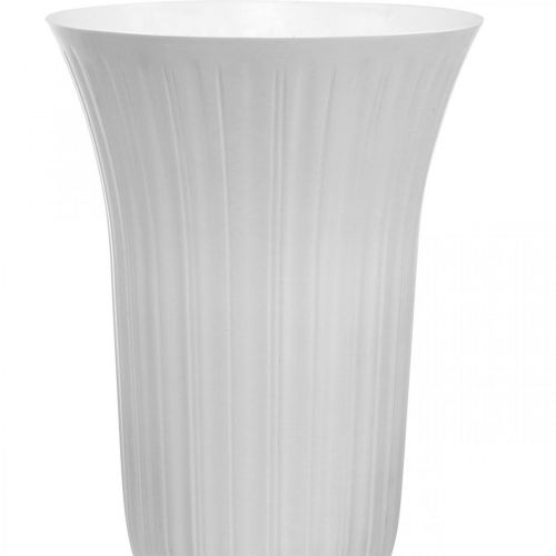 Floristik24 Lilia biały plastikowy wazon Ø28cm W48cm