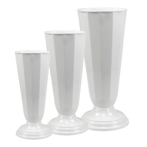 Produkt Wazon nastawny „Szwed” biały Ø13cm - 20cm, 1szt