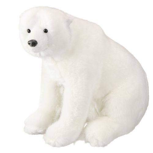 Produkt Dekoracyjne figurki niedźwiedzia polarnego stojące i siedzące białe 16/20cm 3 szt.