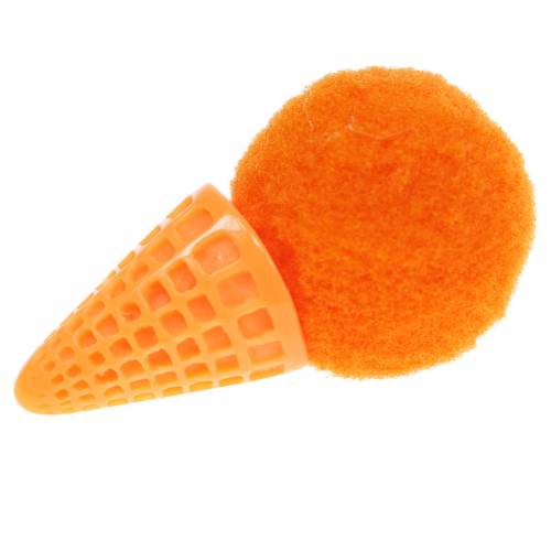 Produkt Lody w waflu sztucznym zielonym, żółtym, pomarańczowym mix 3,5cm 18 szt