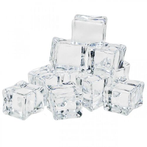 Produkt Sztuczne kostki lodu dekoracyjne lodowe przezroczyste 2,5×3×2,5cm 12szt