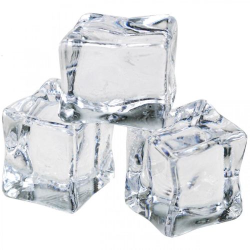 Produkt Sztuczne kostki lodu dekoracyjne lodowe przezroczyste 2,5×3×2,5cm 12szt