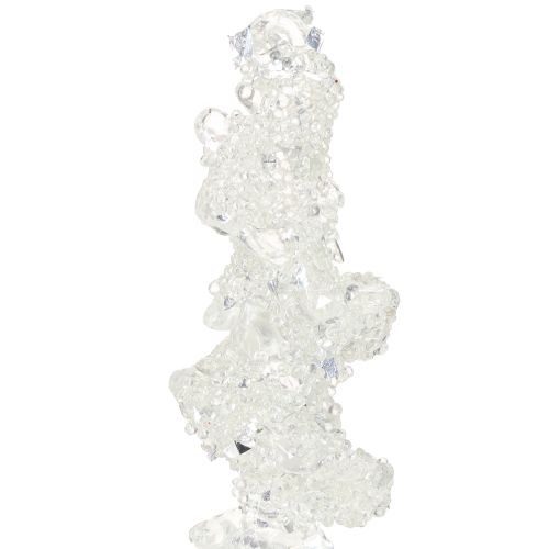 Produkt Ozdoba soplowa z brokatem, zimowa, 17,5 cm, 4 sztuki