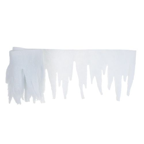 Produkt Sopel deco biały z brokatem 2m
