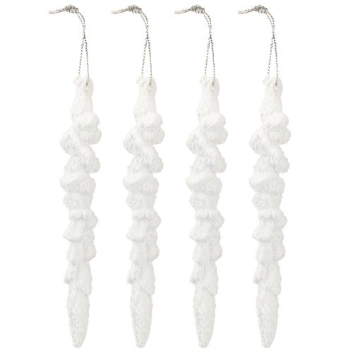 Produkt Ozdoba sopelkowa choinka pokryta śniegiem 14cm 4 sztuki