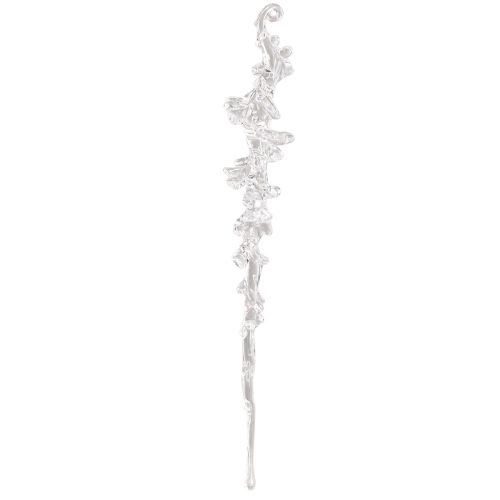 Floristik24 Dekoracja zimowa wieszak do dekoracji sopli przezroczysty 25cm 3 sztuki