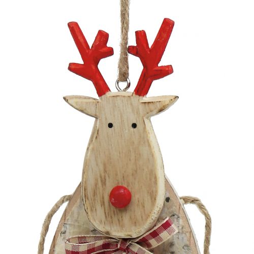 Produkt Łoś/wieszak serce brzoza 23cm 2szt.