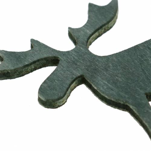 Produkt Dekoracja rozproszona renifer czarny, srebrny, ciemnoszary mix 4cm 72 szt
