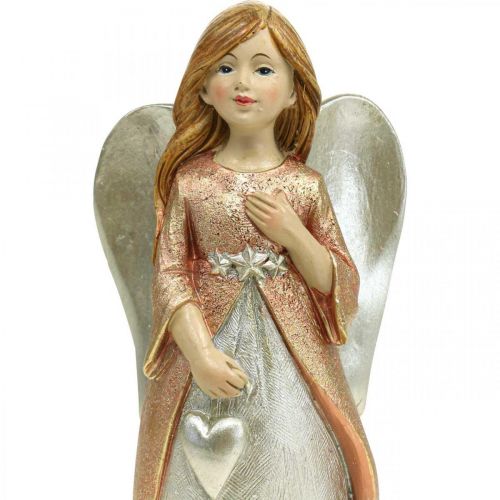 Produkt Figura anioła anioł stróż anioł bożonarodzeniowy z sercem wys. 19cm 2szt
