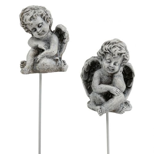 Produkt Anioł szary jako wtyczka 5cm - 5,5cm 8 sztuk
