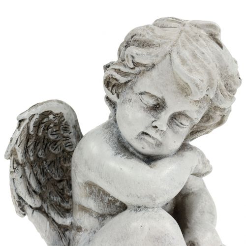 Produkt Figurka pamiątkowa śpiący aniołek szary 16cm 2 szt