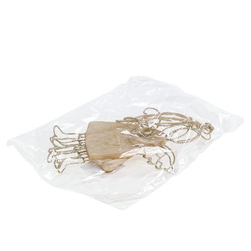 Floristik24 Aniołek wiszący srebrny 16cm - 18cm 3szt.