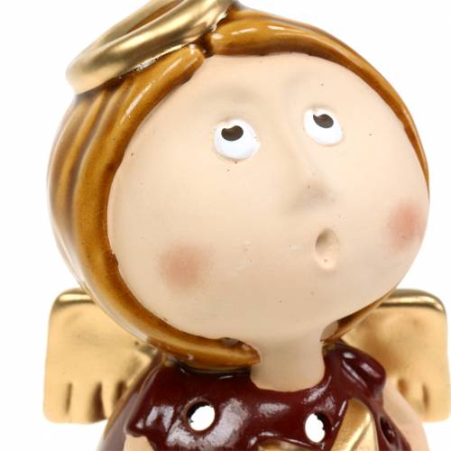 Floristik24 Lampion anioł ceramiczny z gwiazdą H17cm