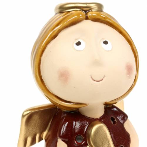 Floristik24 Latarnia anielska ceramiczna z sercem W17cm