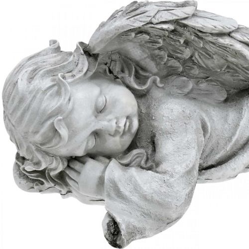 Floristik24 Anioł do grobu postać leżąca głowa lewa 30×13×13cm