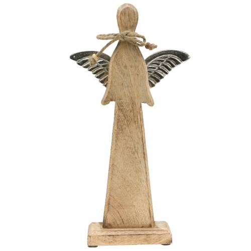 Floristik24 Dekoracja świąteczna aniołek drewniany H32cm