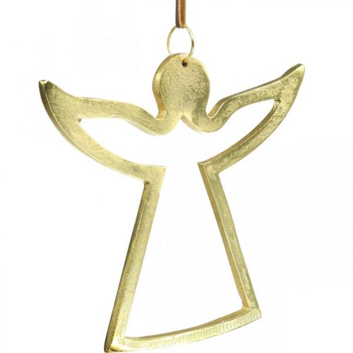 Produkt Metalowa zawieszka, Aniołek dekoracyjny, Dekoracja Adwentowa Złota 15×16,5cm