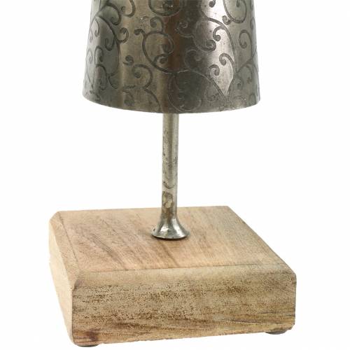 Floristik24 Deco anioł metal na drewnianej podstawie H58cm