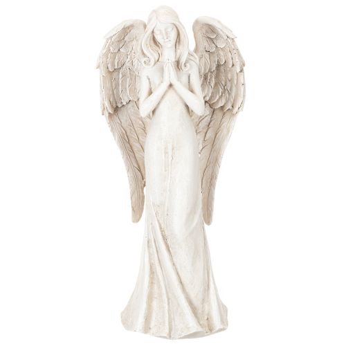 Figurka anioła stojącego i modlącego się, dekoracja, 36 cm