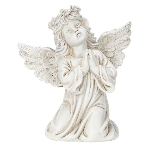 Figurka anioła modlącego się, dekoracja grobu, siedząca, 13 cm, 2 sztuki | Floristik24.pl