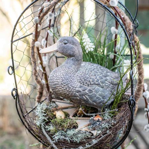 Floristik24 Figura ogrodowa kaczka figura dekoracyjna Figurka kaczki stojąca wys.18cm