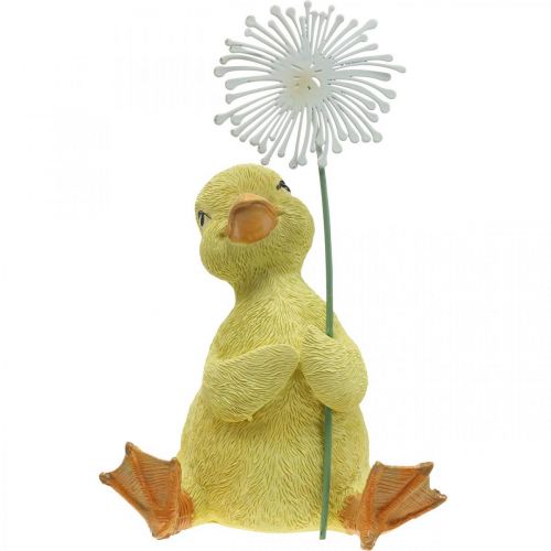 Floristik24 Wiosenna dekoracja, kaczątka z dmuchawcem, figura dekoracyjna wys. 13,5 cm