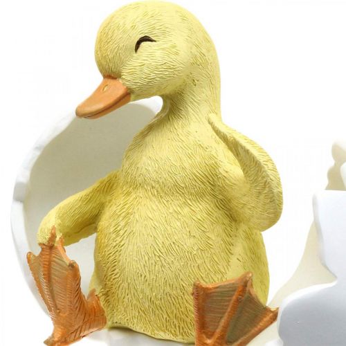Floristik24 Wyklute pisklę, figurka kaczki, kaczątko w jajku wys.10cm szer.12.5cm