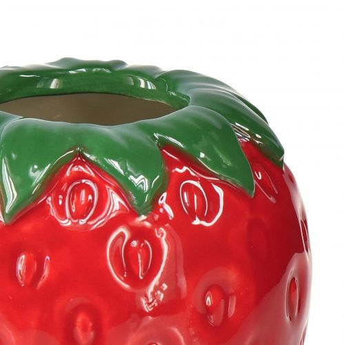 Floristik24 Truskawkowy wazon dekoracyjny Ceramiczna doniczka Ø8,5cm W8,5cm