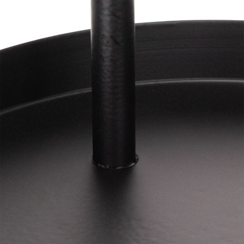 Metalowa, dwupoziomowa, okrągła taca dekoracyjna 58 cm | Floristik24.pl