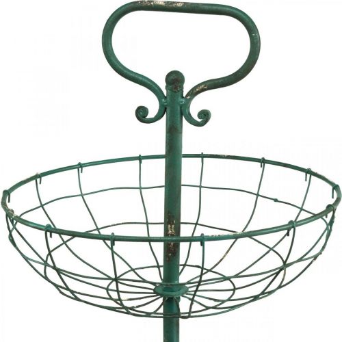 Floristik24 Stojak na ciasto Metal XXL, Stojak na ciasto Vintage Green W115cm Ø35/30/25,5cm