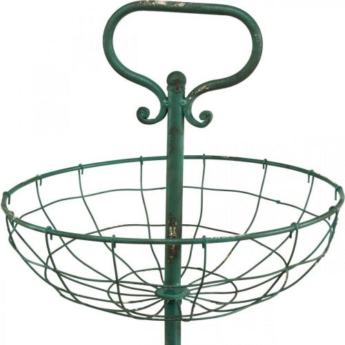 Produkt Stojak na ciasto Metal XXL, Stojak na ciasto Vintage Green W115cm Ø35/30/25,5cm