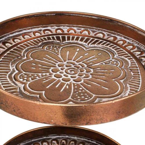 Floristik24 Stojak na ciasto vintage dekoracyjna taca stół półka metalowa wys.53cm Ø28cm