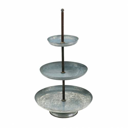 Floristik24 Etagere Cynk Shabby Chic Ø31cm H50cm