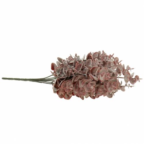 Floristik24 Eukaliptus sztuczny Burgund 32cm Sztuczna roślina jak prawdziwa!