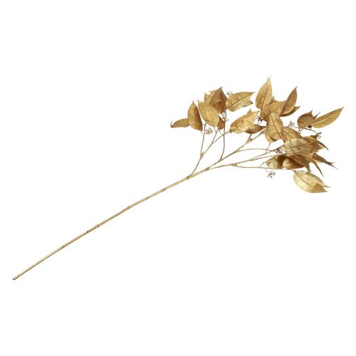 Produkt Sztuczne lancety eukaliptusowe Gałązka eukaliptusa złota 95cm