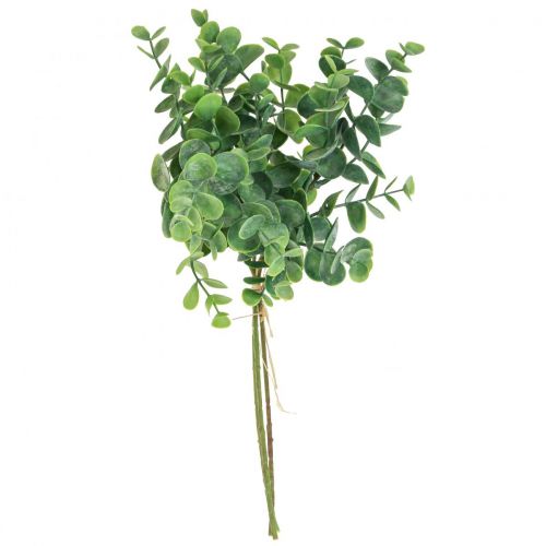Floristik24 Sztuczne eukaliptusowe gałązki eukaliptusa sztuczne rośliny 38cm 3szt
