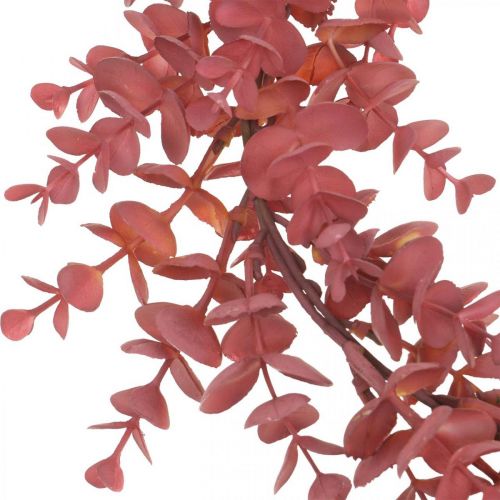 Floristik24 Deco Wieniec Eukaliptusowy Czerwony Sztuczny Wieniec Eukaliptusowy Ø32cm