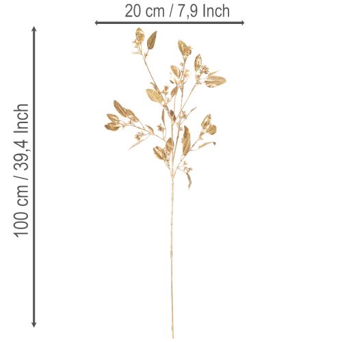 Sztuczna gałązka eukaliptusa, ozdobna do wazonu, 100 cm | Floristik24.pl