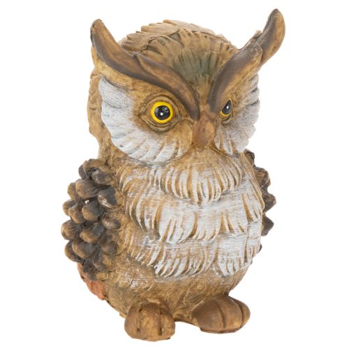 Figurka sowy, mała siedząca sowa, dekoracja, 11 cm