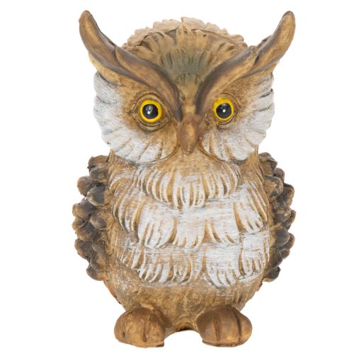 Figurka sowy, mała siedząca sowa, dekoracja, 11 cm | Floristik24.pl