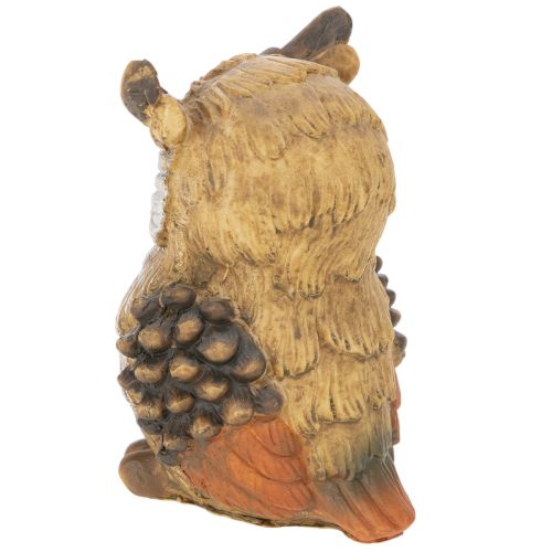 Figurka sowy, mała siedząca sowa, dekoracja, 11 cm | Floristik24.pl