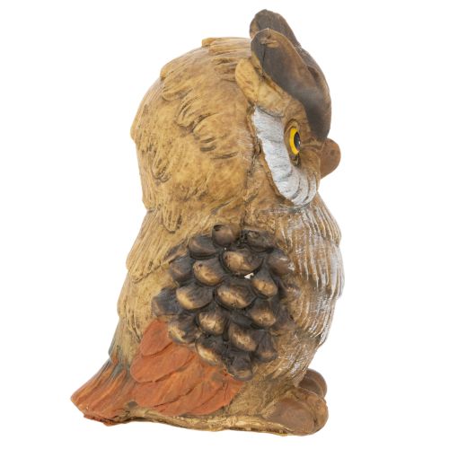 Figurka sowy, mała siedząca sowa, dekoracja, 11 cm | Floristik24.pl